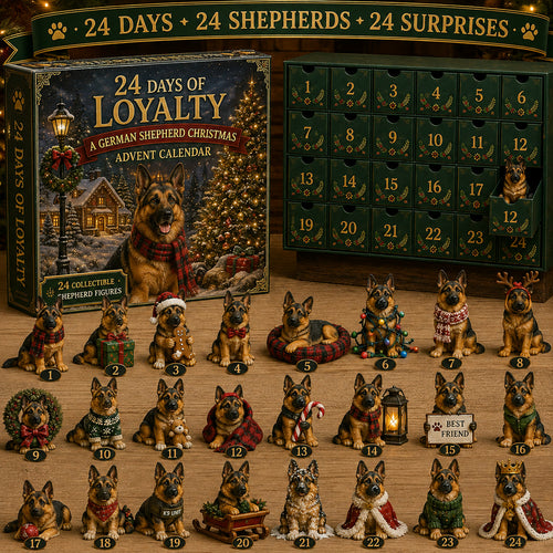 German Shepherd Advent Calendar 2026 | 24 German Shepherd Figures