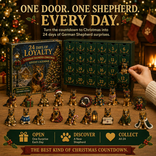 German Shepherd Advent Calendar 2026 | 24 German Shepherd Figures
