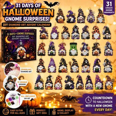 Halloween Gnome Diamond Painting Advent Calendar | 31 Days of DIY Diamond Art