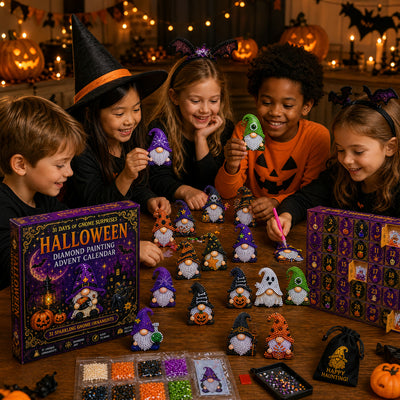 Halloween Gnome Diamond Painting Advent Calendar | 31 Days of DIY Diamond Art