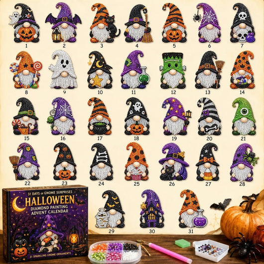 Halloween Gnome Diamond Painting Advent Calendar | 31 Days of DIY Diamond Art