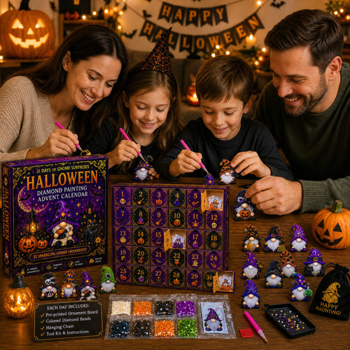 Halloween Gnome Diamond Painting Advent Calendar | 31 Days of DIY Diamond Art