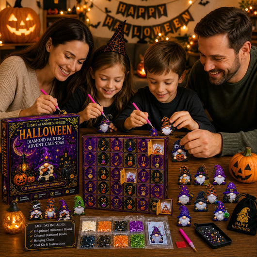 Halloween Gnome Diamond Painting Advent Calendar | 31 Days of DIY Diamond Art