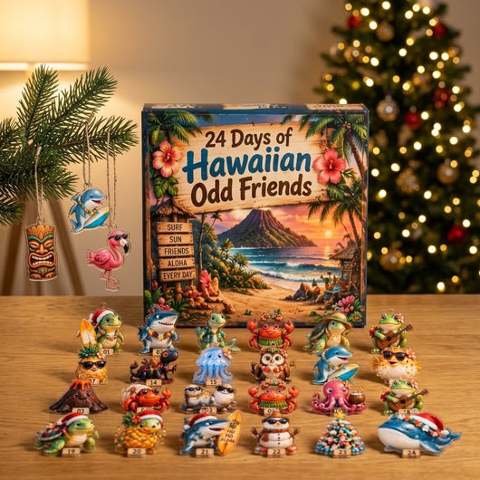 24 Days of Hawaiian Odd Friends Advent Calendar 2026 | Island Friends Ornaments
