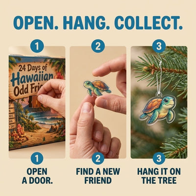 24 Days of Hawaiian Odd Friends Advent Calendar 2026 | Island Friends Ornaments