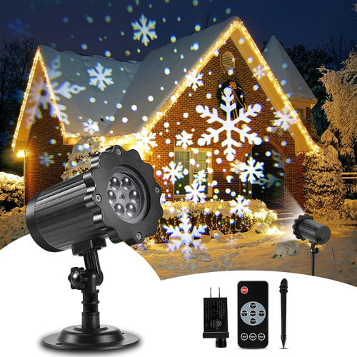 Halloween Projector Lights Outdoor with 12 Slides | Christmas Projector Lights, LED Holiday Projector with Remote and Timer