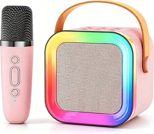Kids Karaoke Machine with 2 Wireless Microphones | Karaoke Machine, Bluetooth Karaoke Speaker, Mini Karaoke