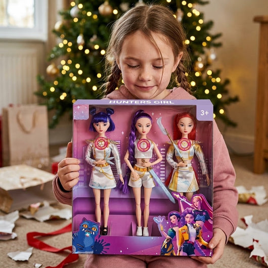 Hunters Girl Battle Edition, three singing dolls in one box