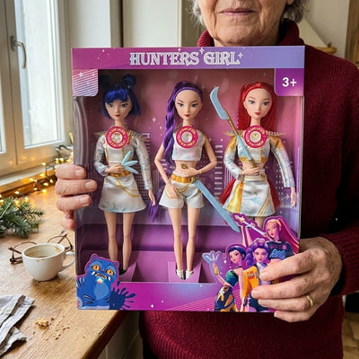 Hunters Girl Battle Edition, three singing dolls in one box