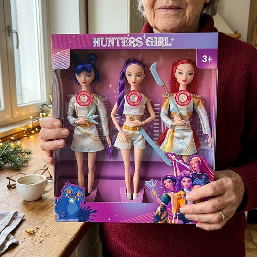 Hunters Girl Battle Edition, three singing dolls in one box