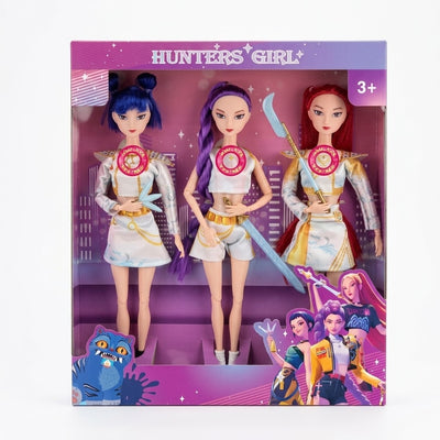 Hunters Girl Battle Edition, three singing dolls in one box