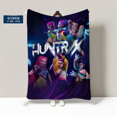 K-Pop Demon Hunters Blanket | Giant 150 x 200 cm Fleece Throw
