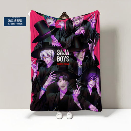 K-Pop Demon Hunters Blanket | Giant 150 x 200 cm Fleece Throw