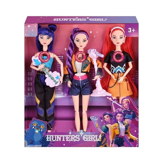 Hunters Girl box with all three dolls