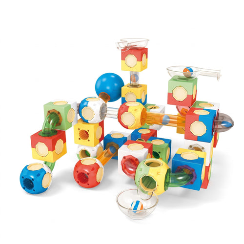 Marble Run Building Blocks Set | Marble Run for Kids, STEM Building Toy, Marble Track
