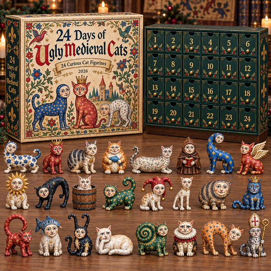 Medieval Cats Advent Calendar 2026 | 24 Weirdly Wonderful Cat Ornaments