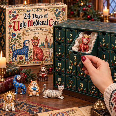 Medieval Cats Advent Calendar 2026 | 24 Weirdly Wonderful Cat Ornaments