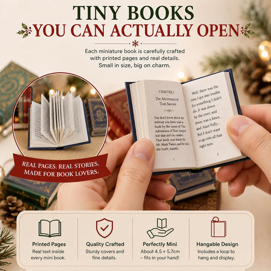 Mini Book Advent Calendar 2026 | 25 Tiny Classic Books for Book Lovers