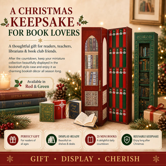 Mini Book Advent Calendar 2026 | 25 Tiny Classic Books for Book Lovers