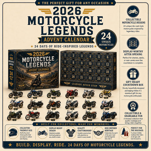 2026 Motorcycle Legends Advent Calendar | 24 Mini Motorcycles