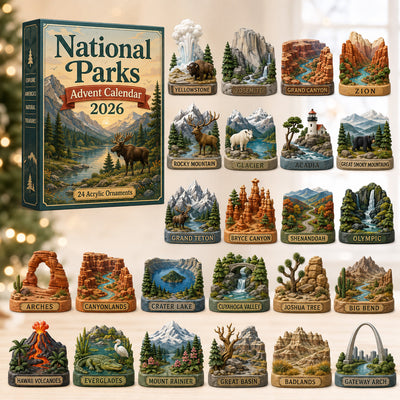 National Parks Advent Calendar 2026 | 24 National Park Ornaments