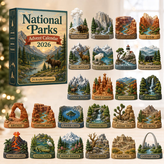 National Parks Advent Calendar 2026 | 24 National Park Ornaments