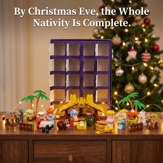Nativity Building Block Advent Calendar 2026 | Build the Christmas Story in 24 Days