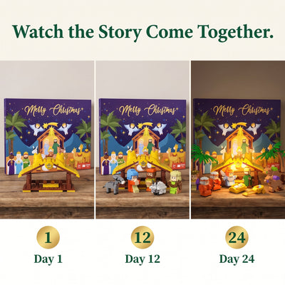 Nativity Building Block Advent Calendar 2026 | Build the Christmas Story in 24 Days
