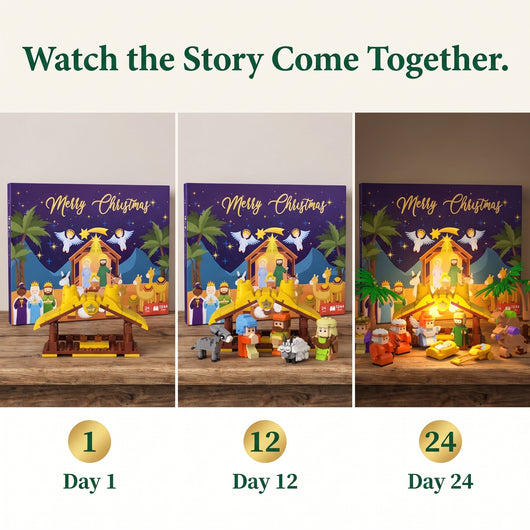 Nativity Building Block Advent Calendar 2026 | Build the Christmas Story in 24 Days
