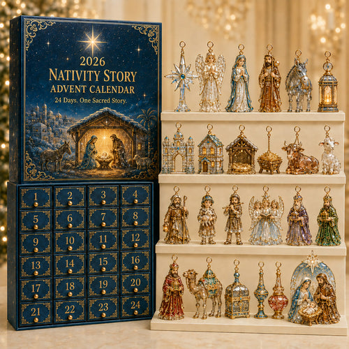 Nativity Story Advent Calendar 2026 | 24 Christmas Ornaments