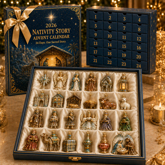 Nativity Story Advent Calendar 2026 | 24 Christmas Ornaments