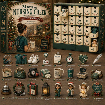 Nurse Advent Calendar 2026 | 24 Collectible Nursing Miniatures, Gift for Nurses