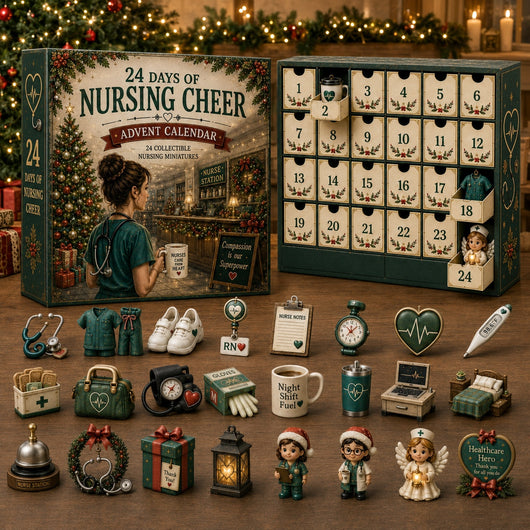 Nurse Advent Calendar 2026 | 24 Collectible Nursing Miniatures, Gift for Nurses