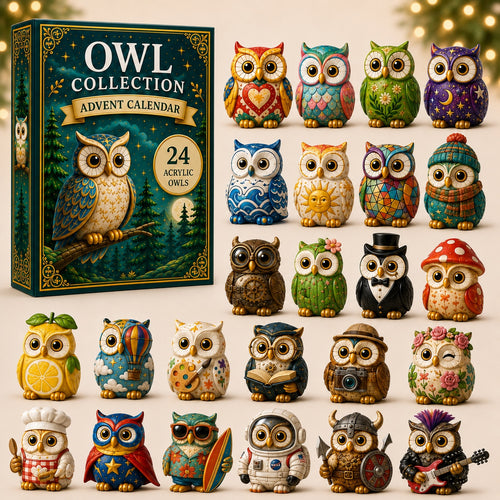 Owl Advent Calendar 2026 | 24 Owl Ornaments