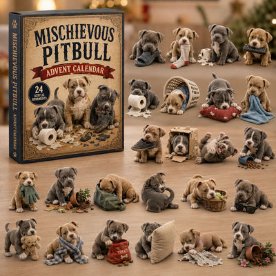 Pitbull Advent Calendar 2026 | 24 Pitbull Ornaments