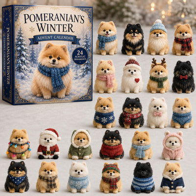 Pomeranian Advent Calendar 2026 | 24 Pomeranian Ornaments
