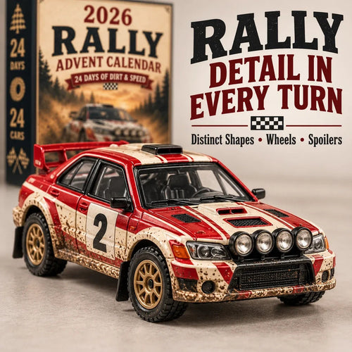 2026 Rally Car Advent Calendar | 24 Unique Rally Car Miniatures
