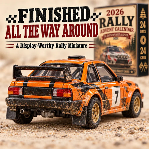 2026 Rally Car Advent Calendar | 24 Unique Rally Car Miniatures