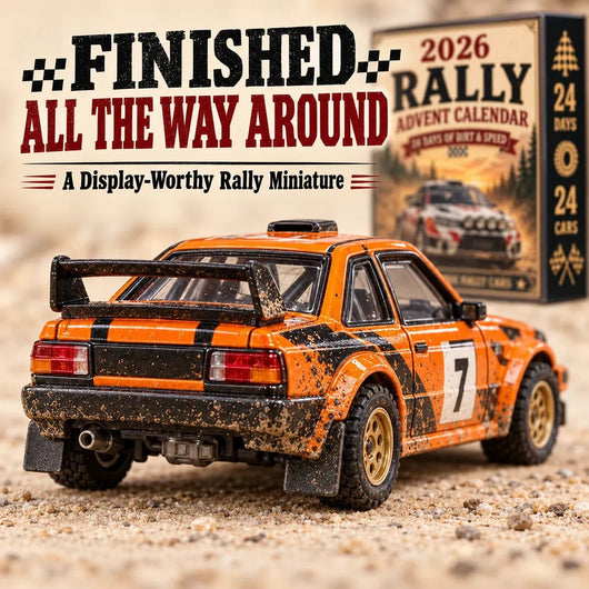 2026 Rally Car Advent Calendar | 24 Unique Rally Car Miniatures