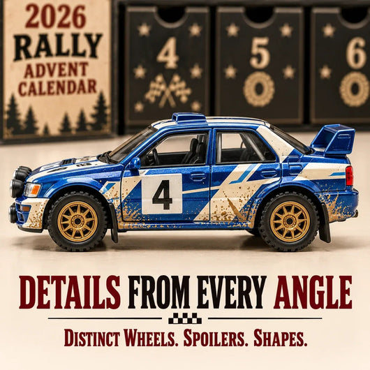 2026 Rally Car Advent Calendar | 24 Unique Rally Car Miniatures