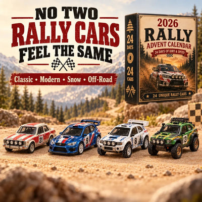 2026 Rally Car Advent Calendar | 24 Unique Rally Car Miniatures