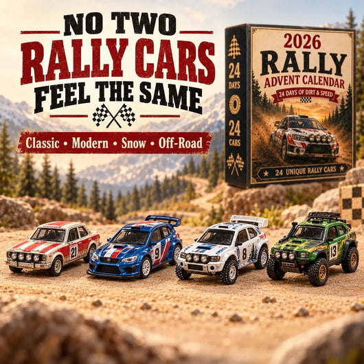 2026 Rally Car Advent Calendar | 24 Unique Rally Car Miniatures