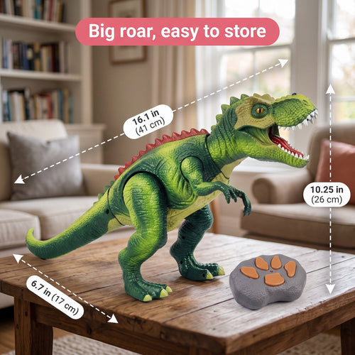 Remote Control Mist-Breathing T-Rex | Dinosaur Toys for Kids, Walking RC Dinosaur, T Rex Toy