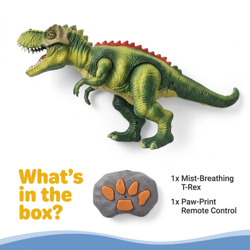Remote Control Mist-Breathing T-Rex | Dinosaur Toys for Kids, Walking RC Dinosaur, T Rex Toy
