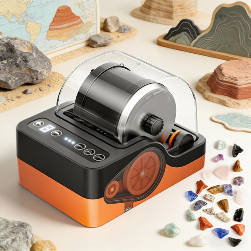 Rock Tumbler Kit | Rock Polisher with 9-Day Timer and 3 Speeds for Kids and Adults