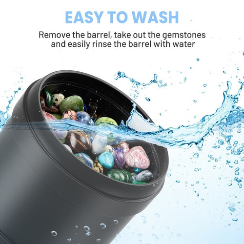 Rock Tumbler Kit | Rock Polisher with 9-Day Timer and 3 Speeds for Kids and Adults