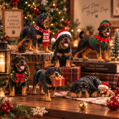 Rottweiler Advent Calendar 2026 | 24 Rottweiler Figures, Gift for Rottie Lovers