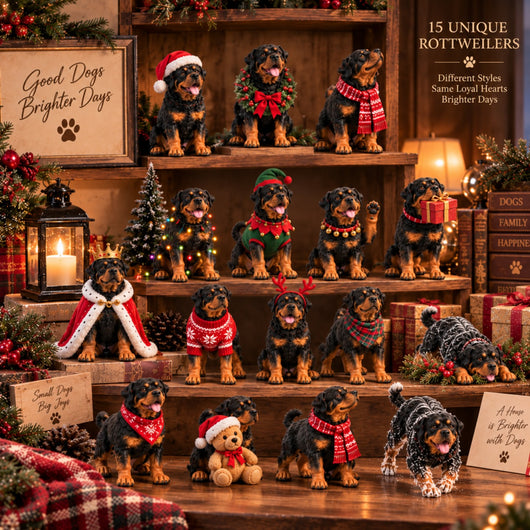 Rottweiler Advent Calendar 2026 | 24 Rottweiler Figures, Gift for Rottie Lovers