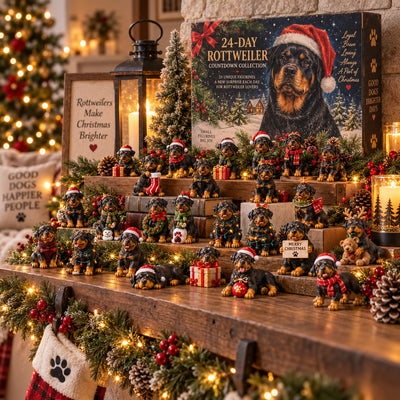 Rottweiler Advent Calendar 2026 | 24 Rottweiler Figures, Gift for Rottie Lovers