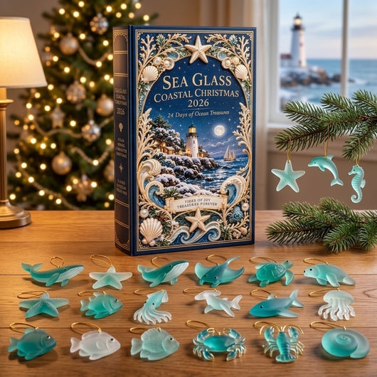 Sea Glass Coastal Christmas Advent Calendar 2026 | 24 Days of Ocean Treasures